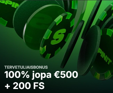 Spinit-kasinon mobiiliversion etusivu tervetuliaisbonuksella